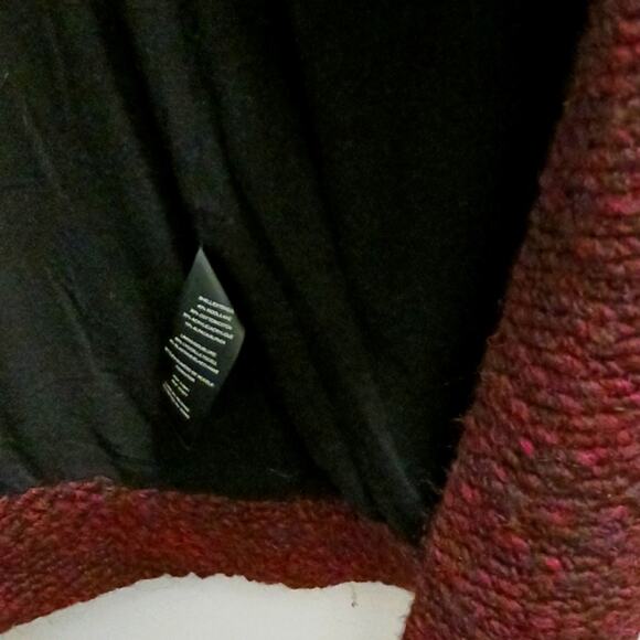 Alice + Olivia ALPACA WOOL Long Cardigan Sz S Red Merlot Maxi Sleeveless $440 - Picture 15 of 17